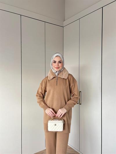 Karmen Triko Takım - Camel (ön sipariş)