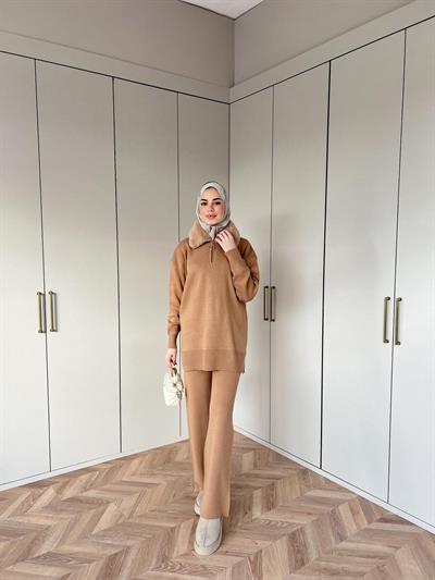 Karmen Triko Takım - Camel (ön sipariş)