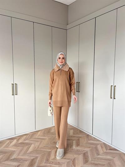 Karmen Triko Takım - Camel (ön sipariş)