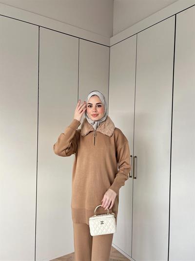 Karmen Triko Takım - Camel (ön sipariş)