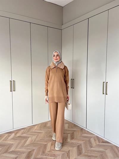 Karmen Triko Takım - Camel (ön sipariş)