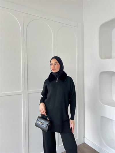 Karmen Triko Takım - Siyah (ÖN SİPARİŞ)