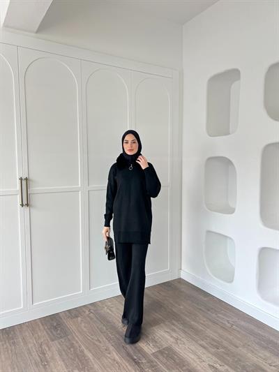 Karmen Triko Takım - Siyah (ÖN SİPARİŞ)