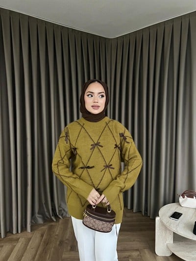 Kelebek Kazak - Yağ Yeşili