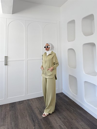 Kermen Eşofman Takım - YağYeşil 