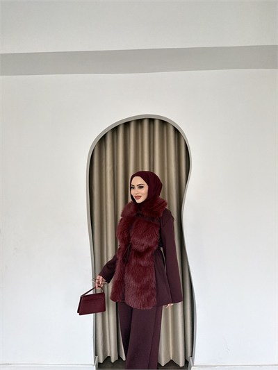 Kumru Kükr Detay Takım - Bordo(ÖNSİPARİŞ)
