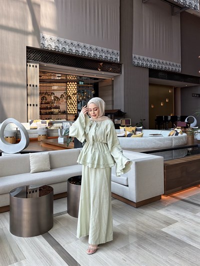 Lale Müslin Takım - Yeşil