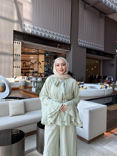 Lale Müslin Takım - Yeşil