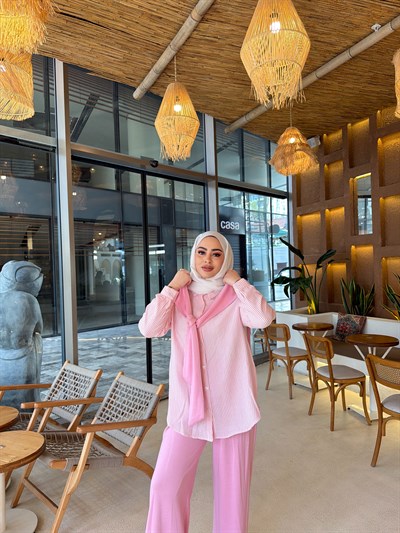 Lissa Gömlek Oysh Takım - Pembe (ÖN SİPARİŞ )