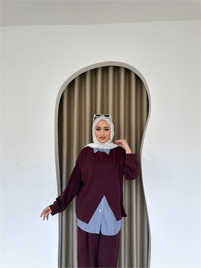 Lotus Gömlekli Oysh Takım -Bordo