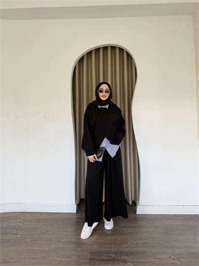 Lotus Gömlekli Oysh Takım -Siyah 