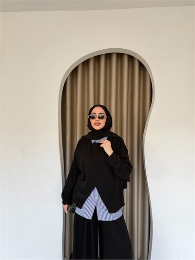 Lotus Gömlekli Oysh Takım -Siyah 
