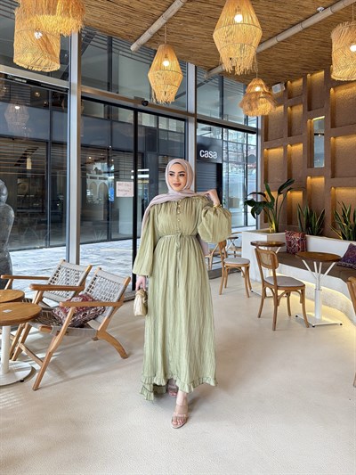 Lubana Elbise - Haki