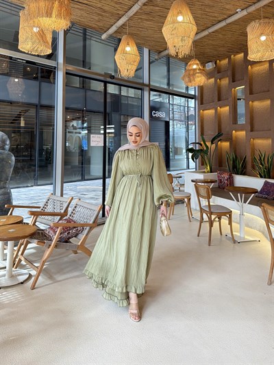 Lubana Elbise - Haki