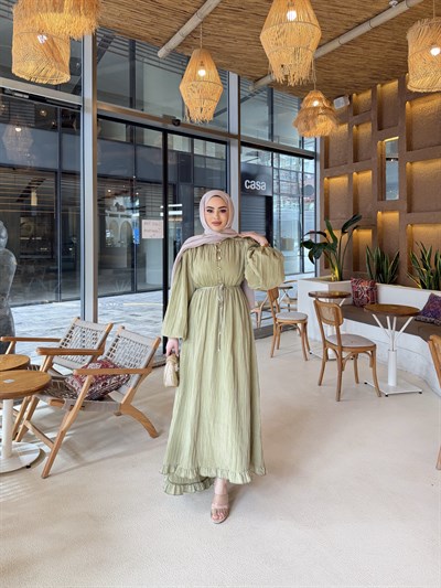 Lubana Elbise - Haki