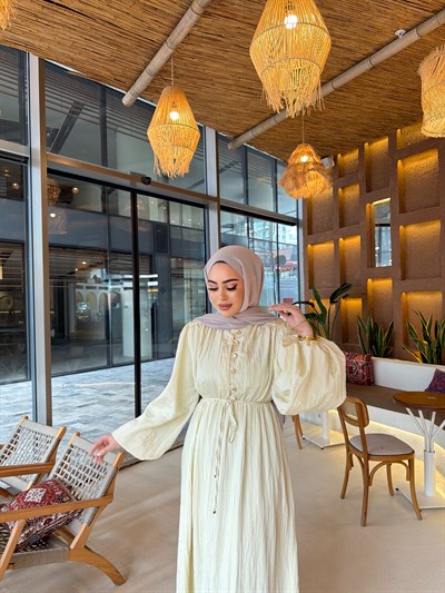 Lubana Elbise - Sarı