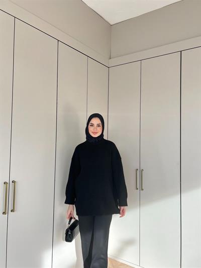 Maks Triko Kazak - Siyah