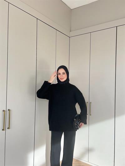 Maks Triko Kazak - Siyah