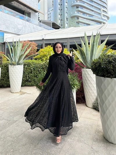 Marji Tasarım Elbise -Siyah