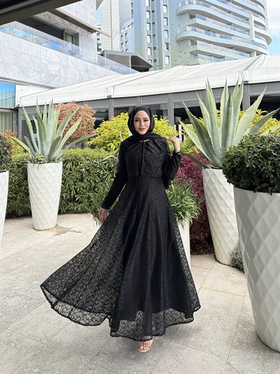 Marji Tasarım Elbise -Siyah