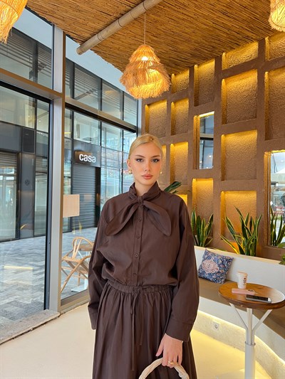 Marli Etekli Takım - Kahve