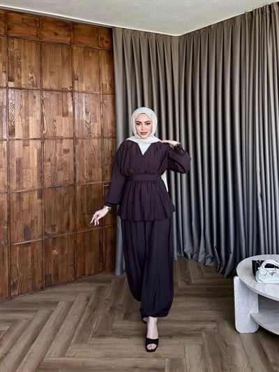 Mars Şalvar Takım - Kahve 