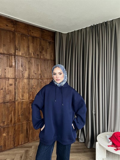 Maysa 3 İplik Sweat - Lacivert