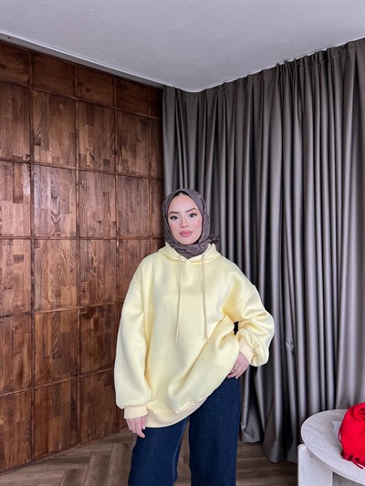 Maysa 3 İplik Sweat - Sarı