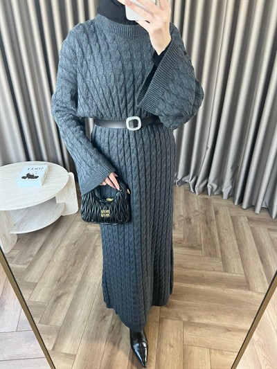 Mes Triko Elbise - Antrasit