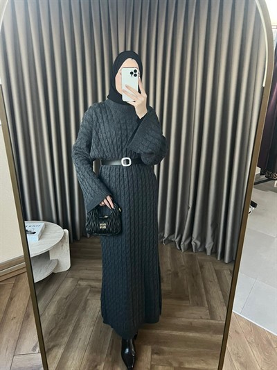 Mes Triko Elbise - Antrasit