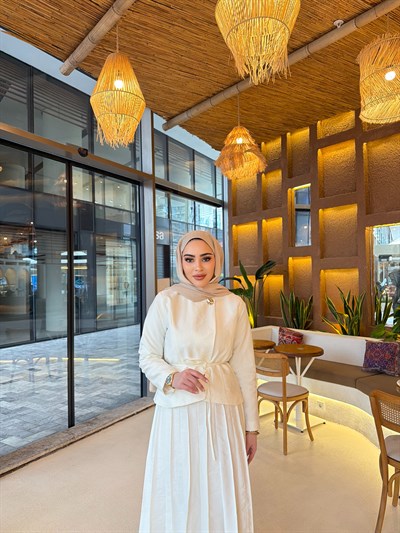 Meva Etekli Takım - Ekru