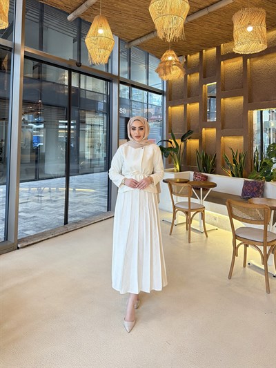 Meva Etekli Takım - Ekru