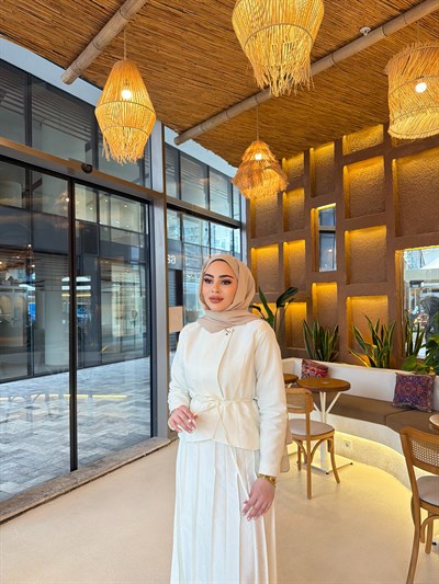 Meva Etekli Takım - Ekru