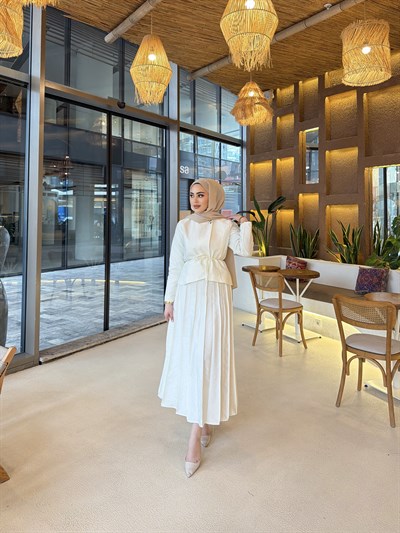 Meva Etekli Takım - Ekru