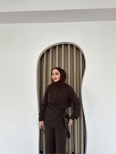 Mevla Bağlamalı Takım - Kahve
