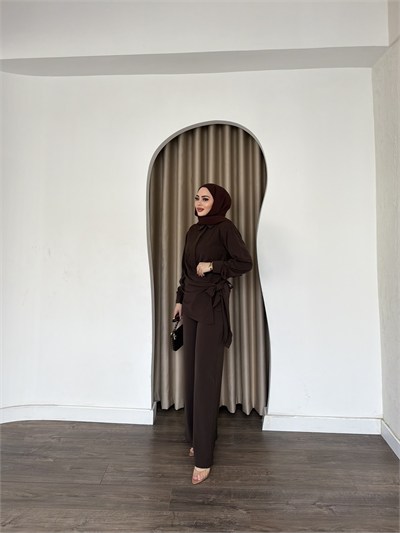 Mevla Bağlamalı Takım - Kahve