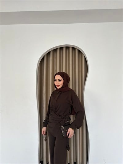 Mevla Bağlamalı Takım - Kahve