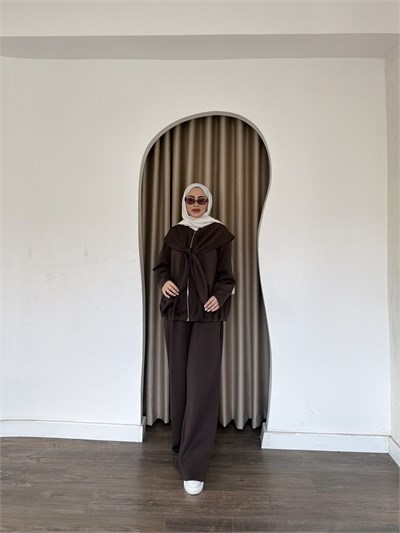 Meysa Atkılı Oysh Takım - Kahve