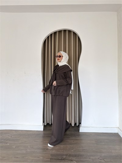 Meysa Atkılı Oysh Takım - Kahve