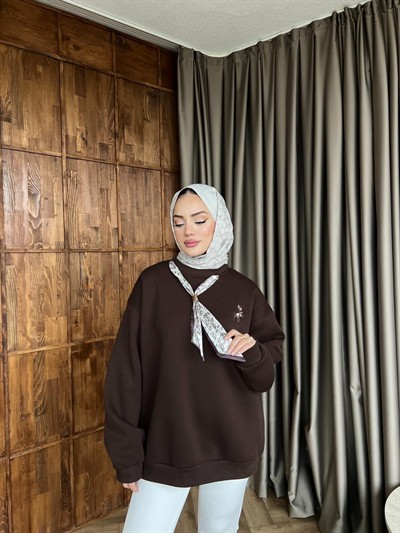 Miki Fiyonklu Sweat - Acı Kahve