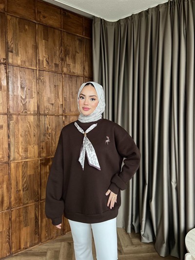 Miki Fiyonklu Sweat - Acı Kahve