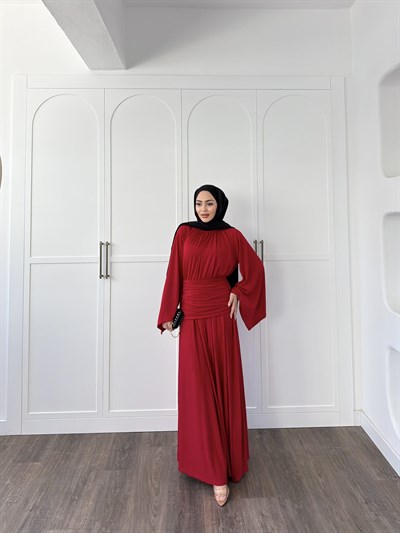 Mikra Sandy Elbise - Kırmızı