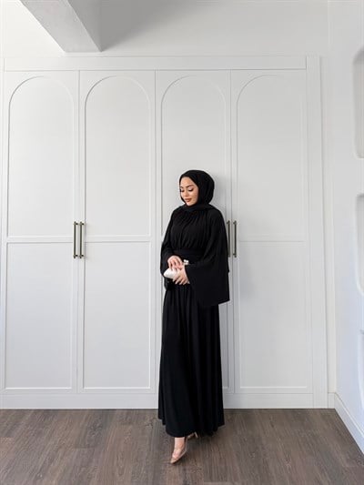 Mikra Sandy Elbise - Siyah