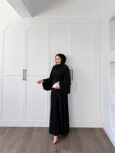 Mikra Sandy Elbise - Siyah