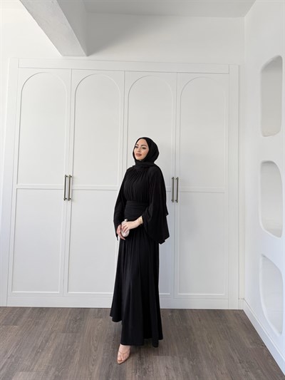Mikra Sandy Elbise - Siyah