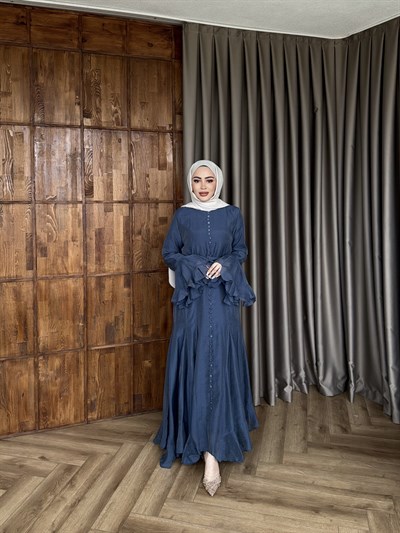 Mimoza Elbise - İndigo