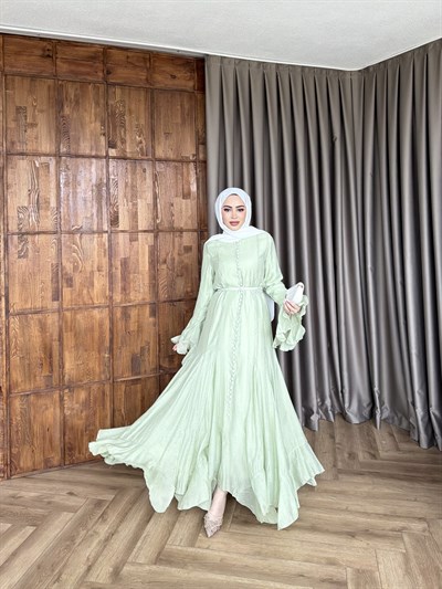 Mimoza Elbise - Yeşil