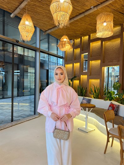 Molla Fiyonk Gömlek - Pembe ÖN SİPARİŞ