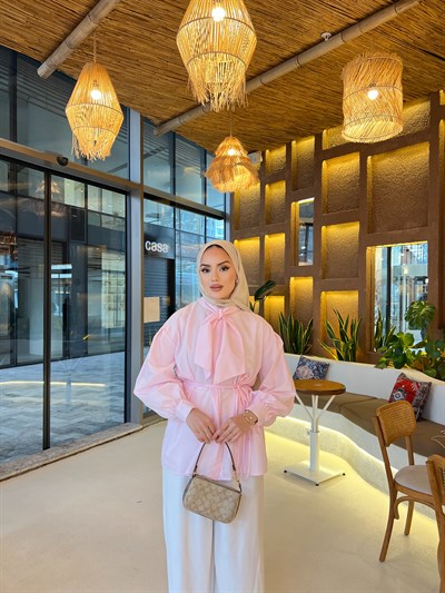 Molla Fiyonk Gömlek - Pembe ÖN SİPARİŞ