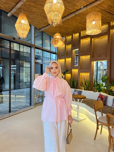 Molla Fiyonk Gömlek - Pembe ÖN SİPARİŞ